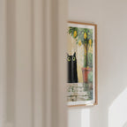 Cat in Lemon Garden Poster – väggvideo