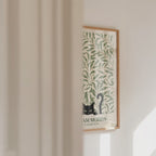 Cat in the Willow Bough William Morris Poster