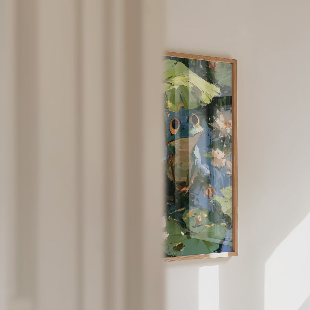 Frog in the Lily Pond Poster – väggvideo