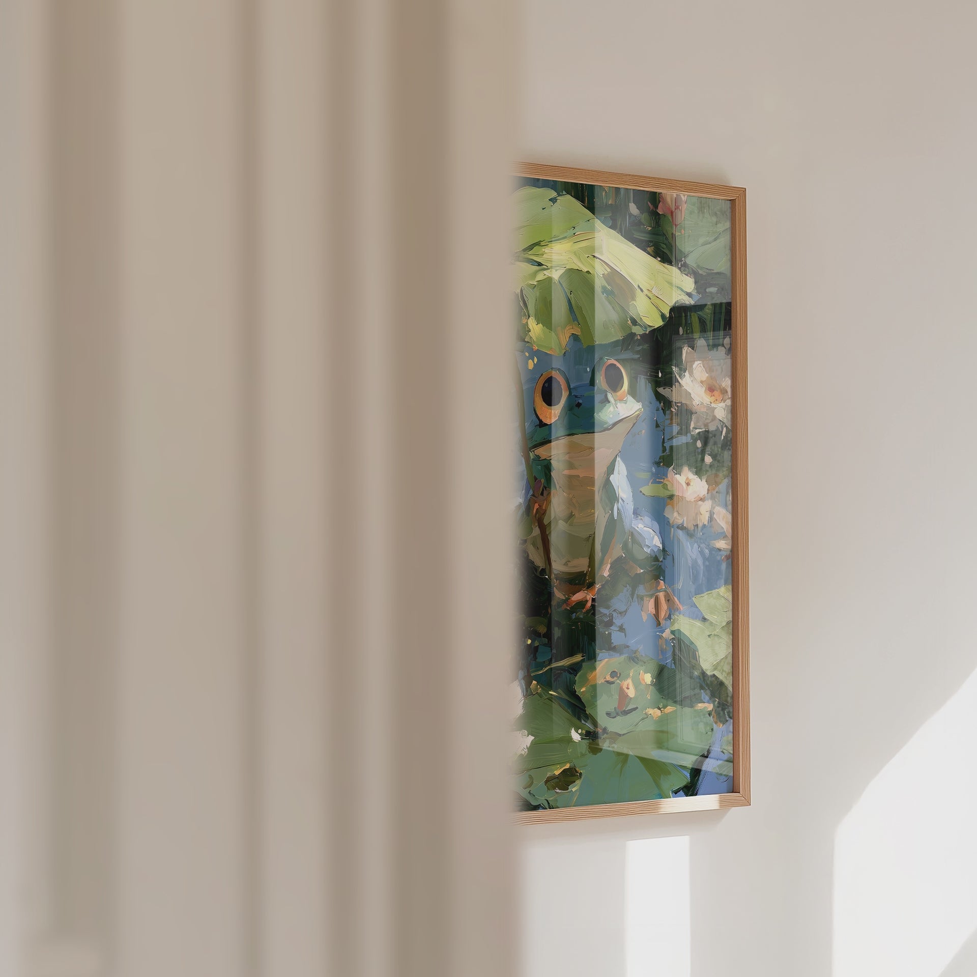 Frog in the Lily Pond Poster – väggvideo