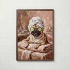 Pug Spa Day Poster – valnötsram