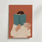 Reading Time Poster – canvas utan passepartout