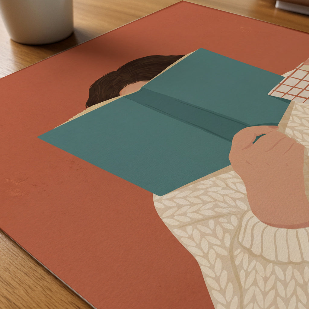 Reading Time Poster – närbild på papper