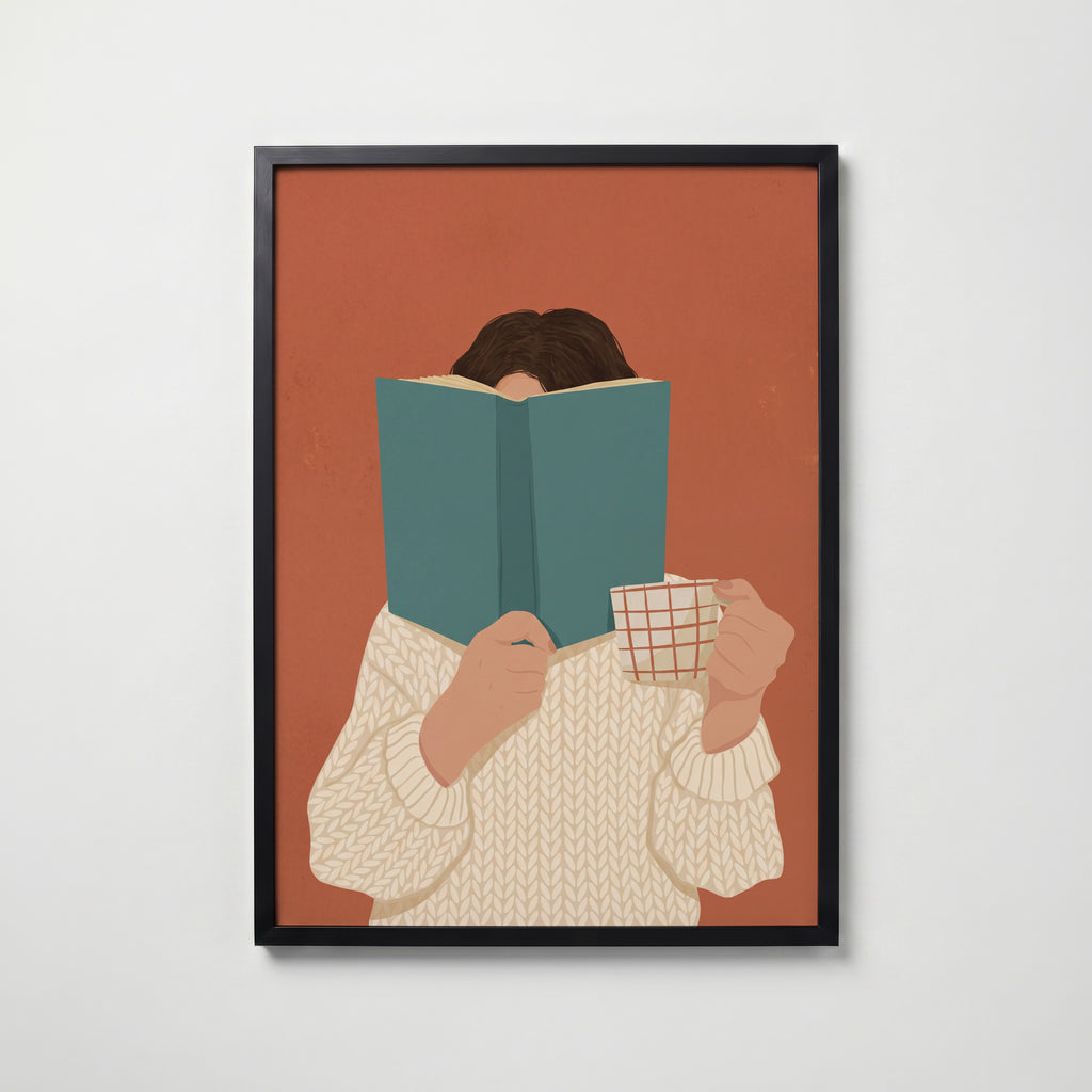 Reading Time Poster – svart ram