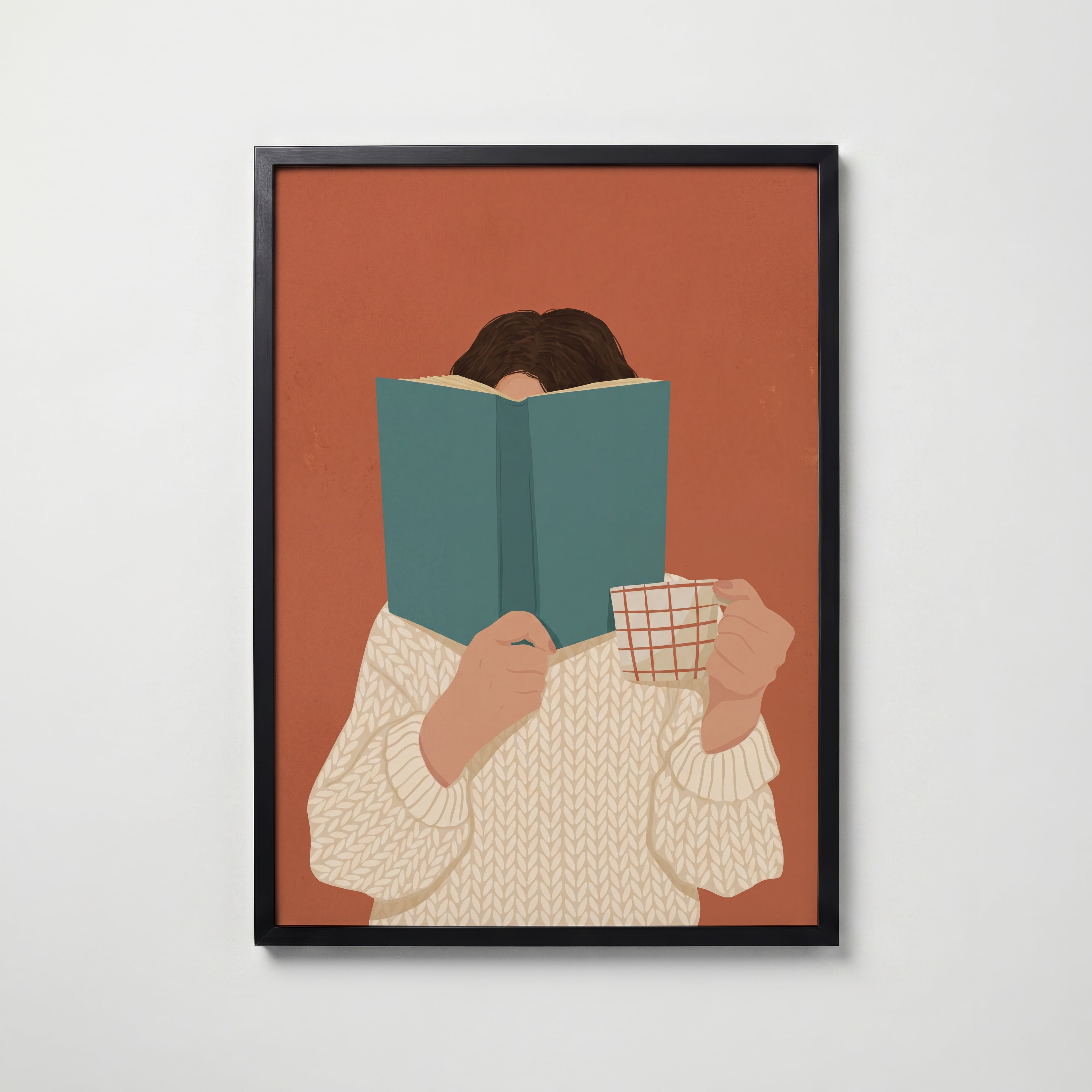 Reading Time Poster – svart ram