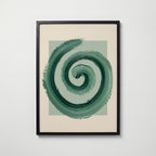 Sage Spiral Poster – svart ram