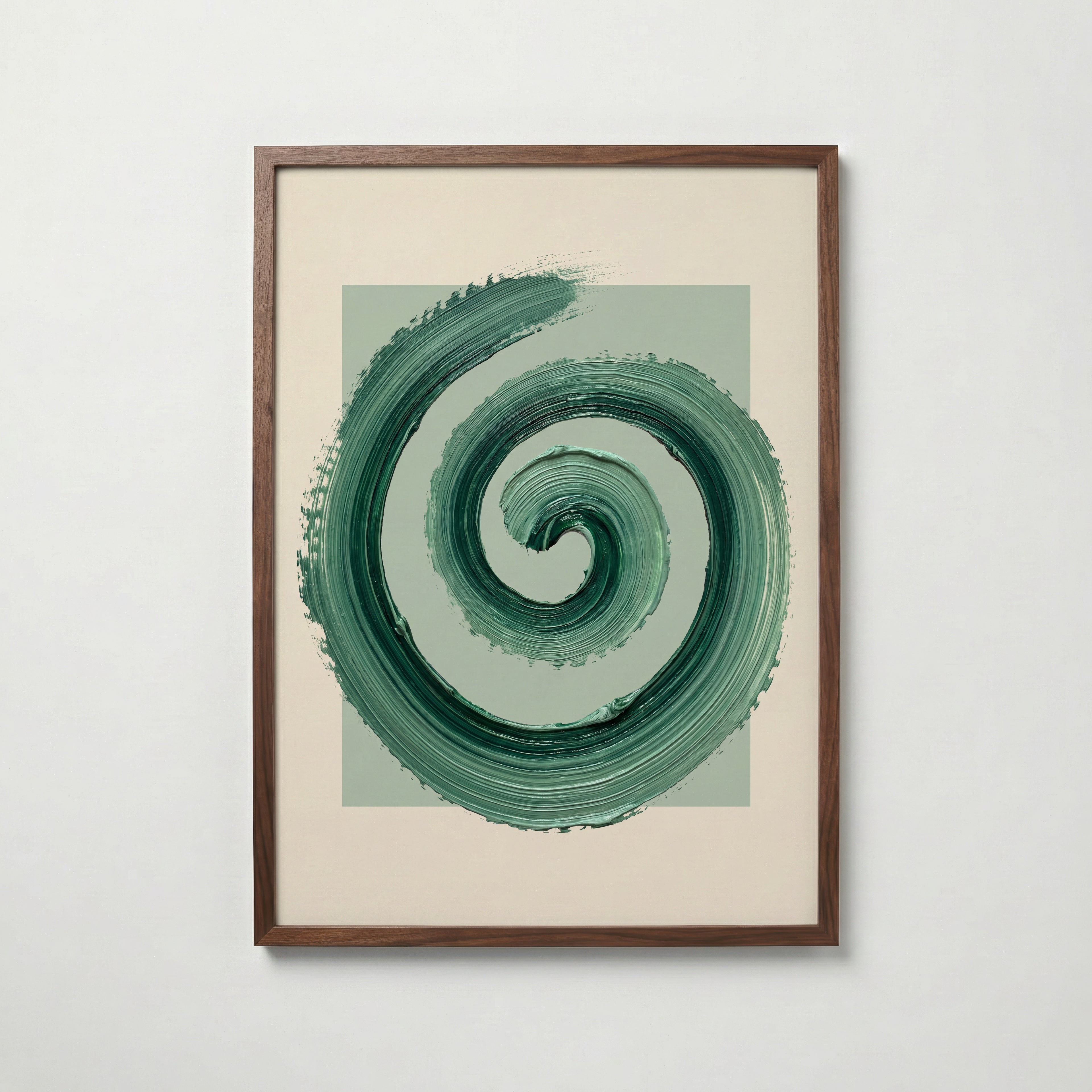 Sage Spiral Poster – valnötsram