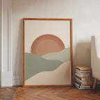 Sage Sunrise Poster – i rum 1