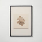 Sand Cairn Poster – svart ram