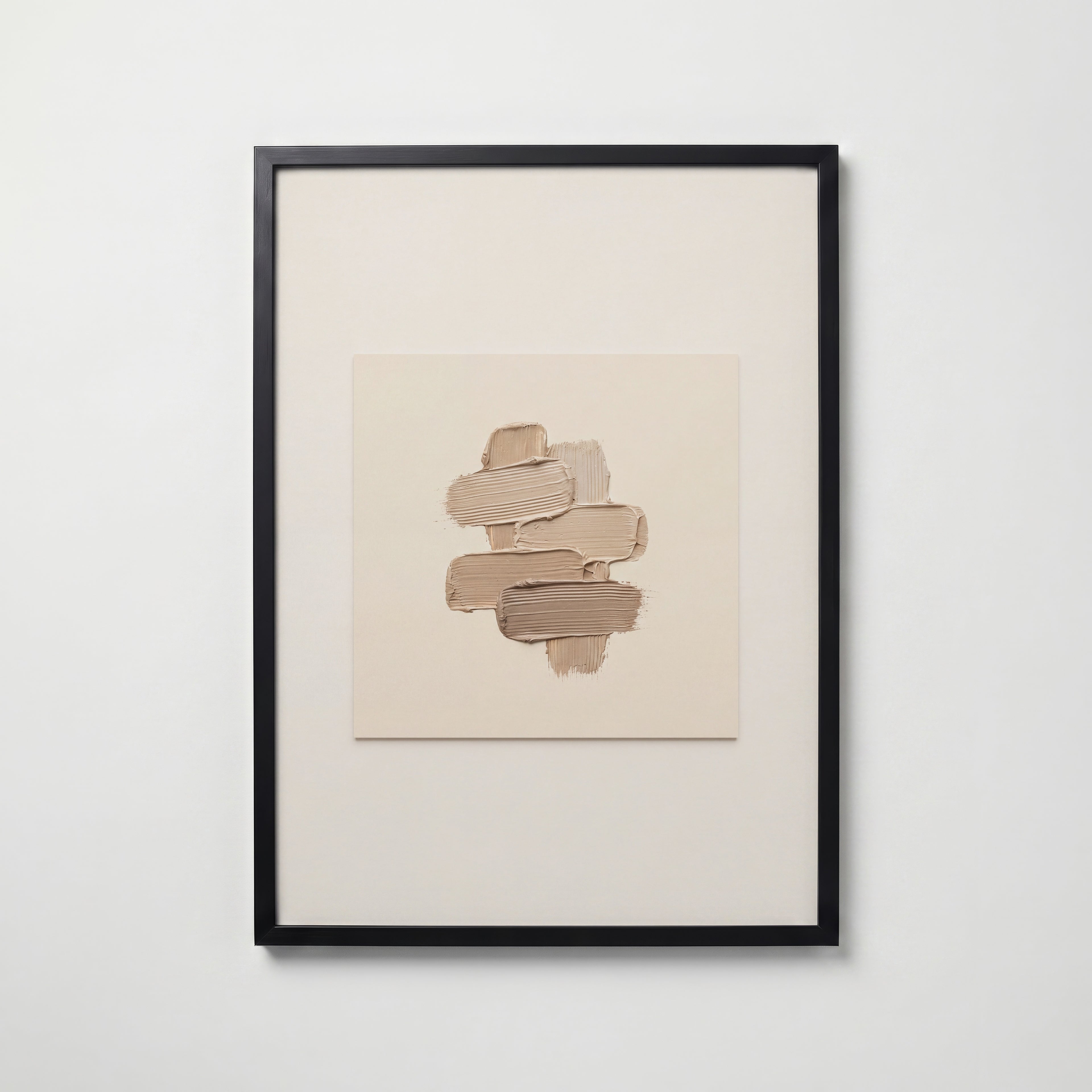 Sand Cairn Poster – svart ram