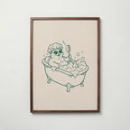 Shower Cat Poster – valnötsram