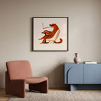 Smoking Leopard Poster – i rum 3