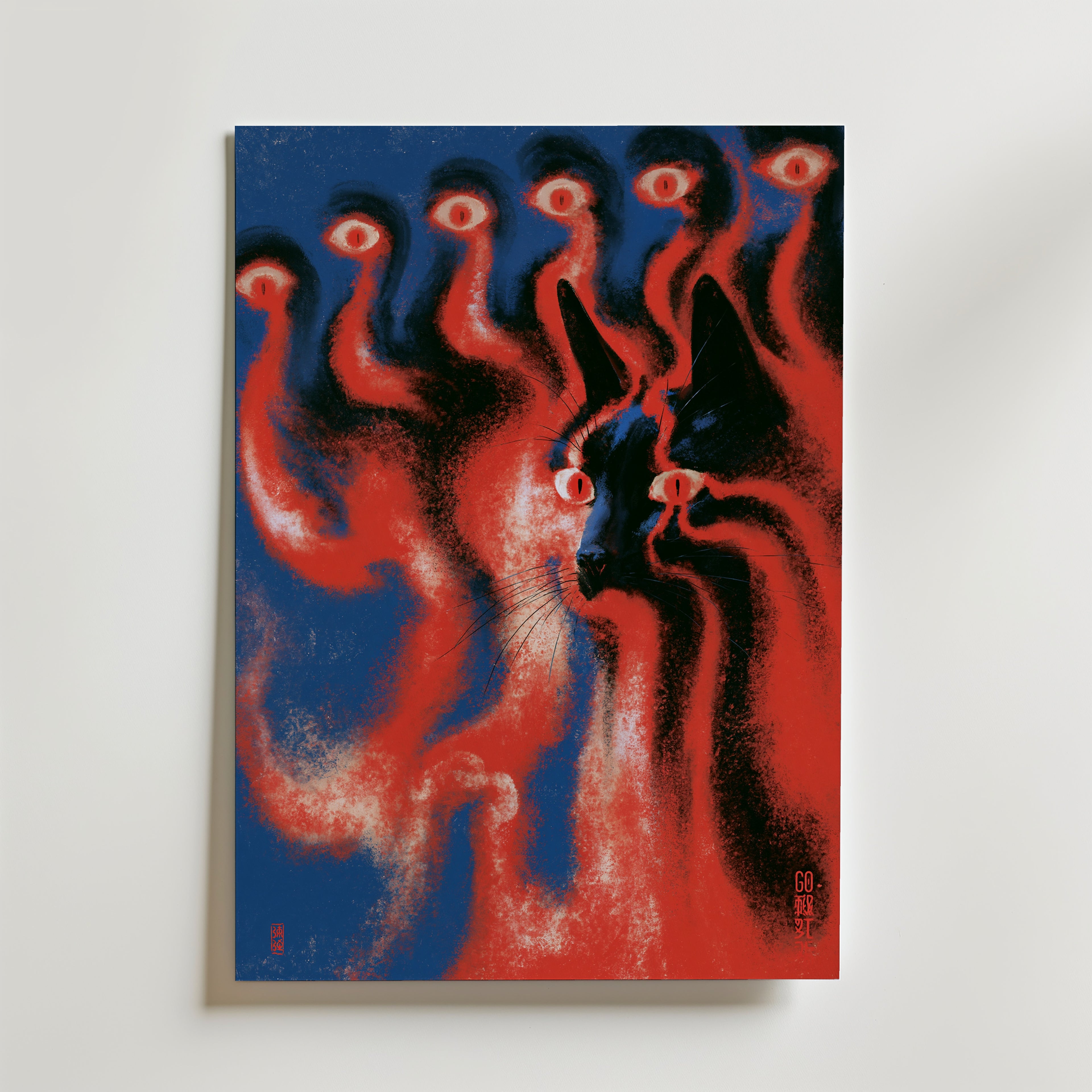 Spirit Cat Poster – canvas utan passepartout