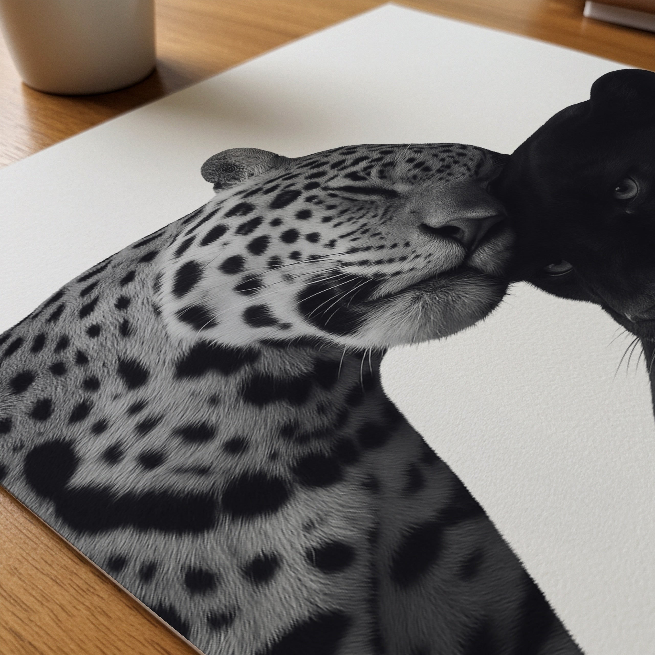 Spots and Shadow Poster – närbild på papper