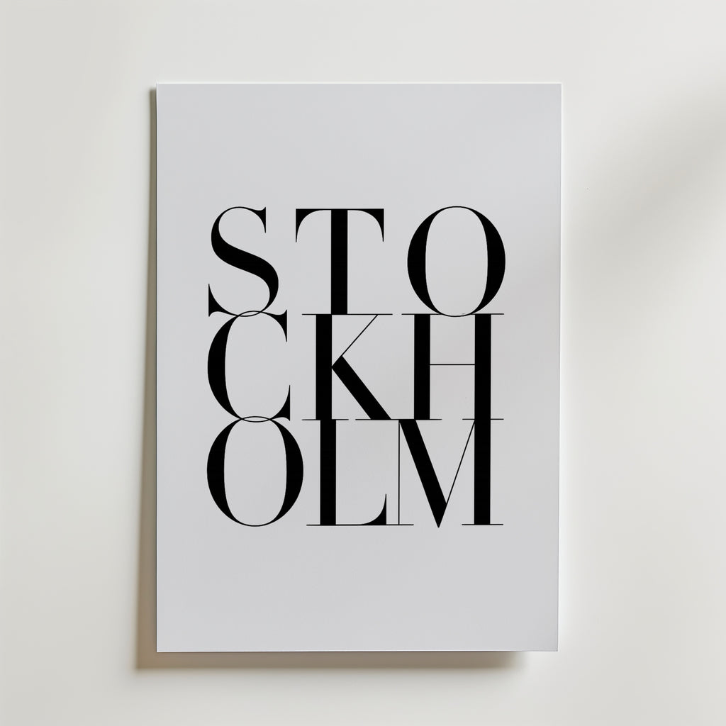 Stockholm Poster – canvas utan passepartout
