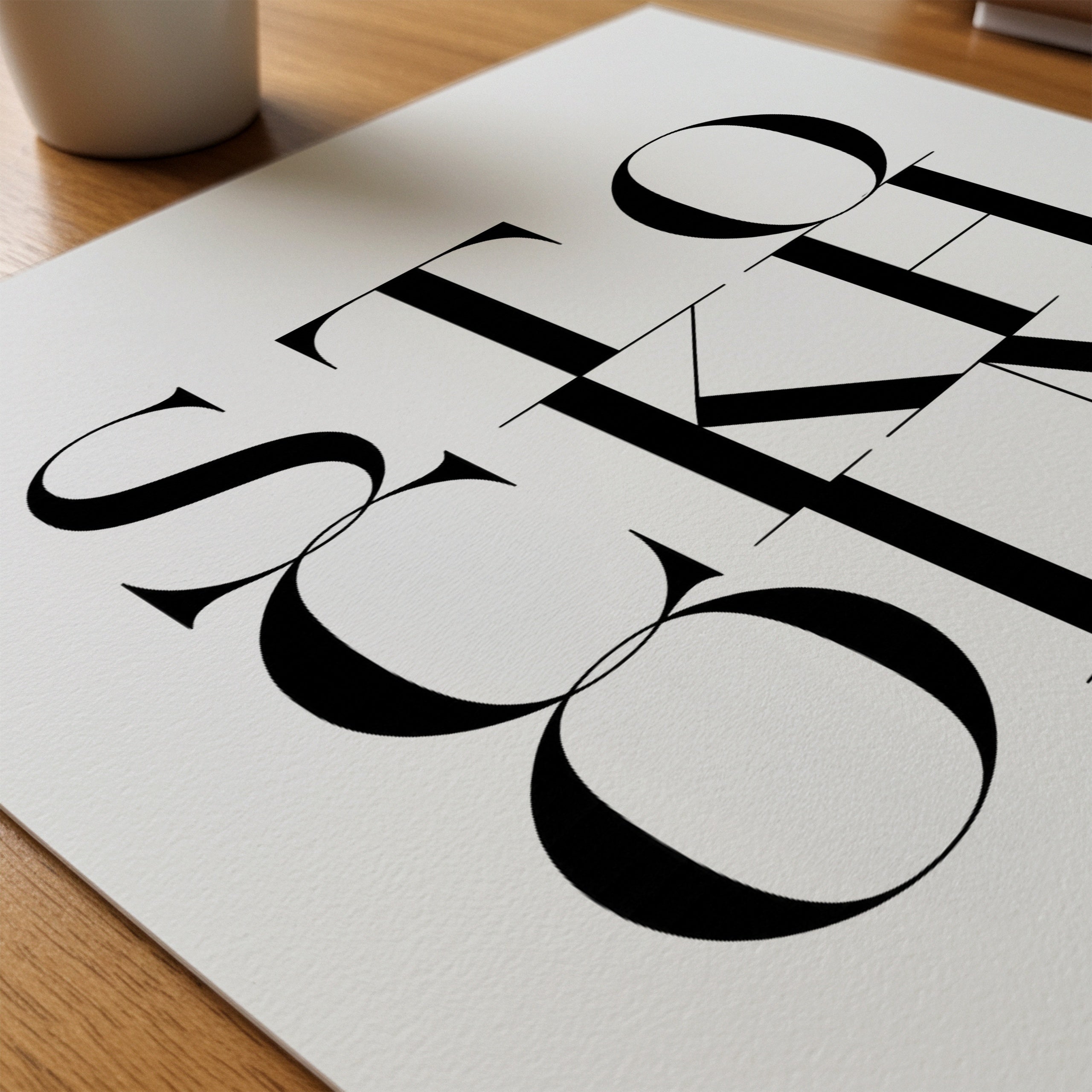 Stockholm Poster – närbild på papper