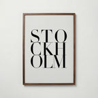Stockholm Poster – valnötsram