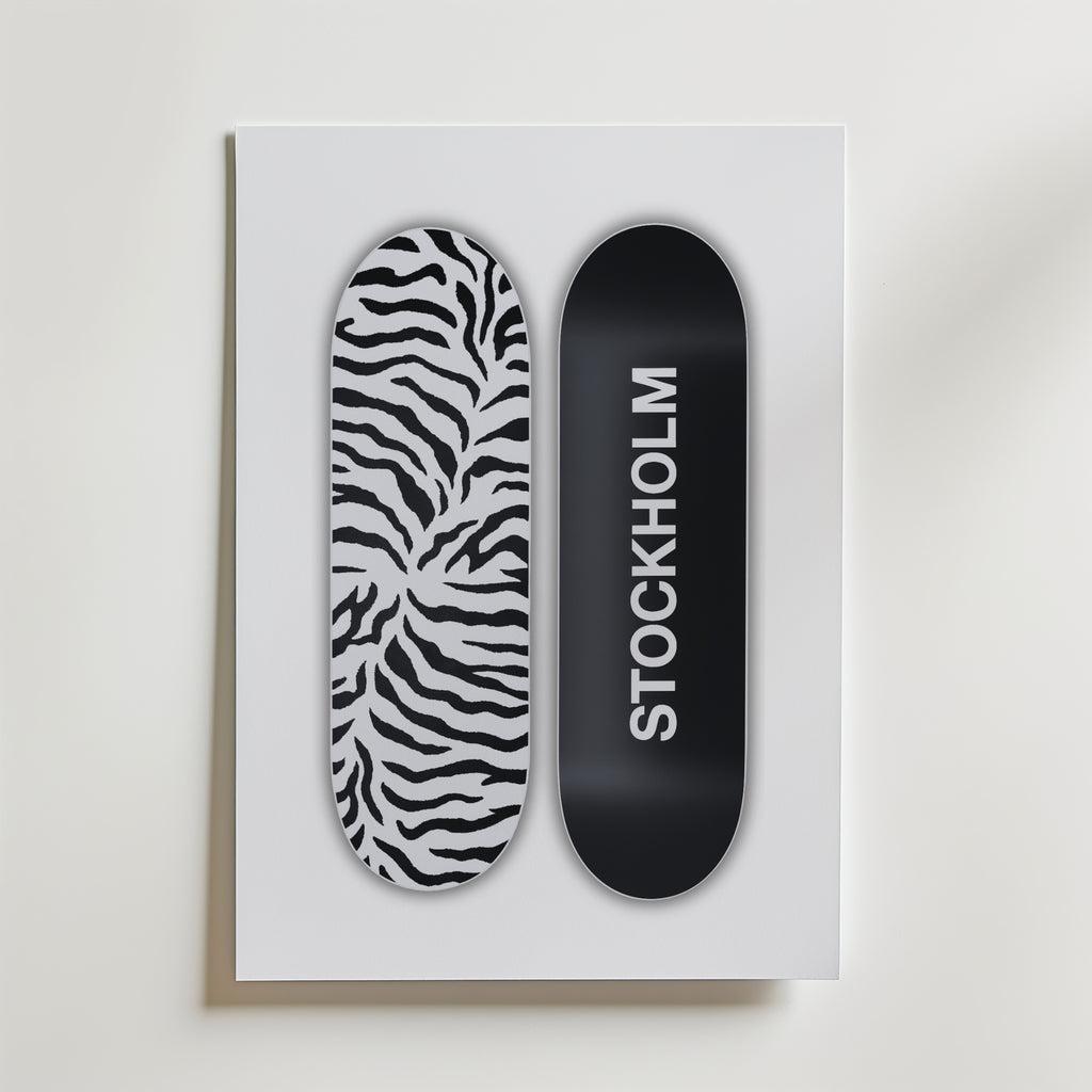 Stockholm Skate Poster – canvas utan passepartout