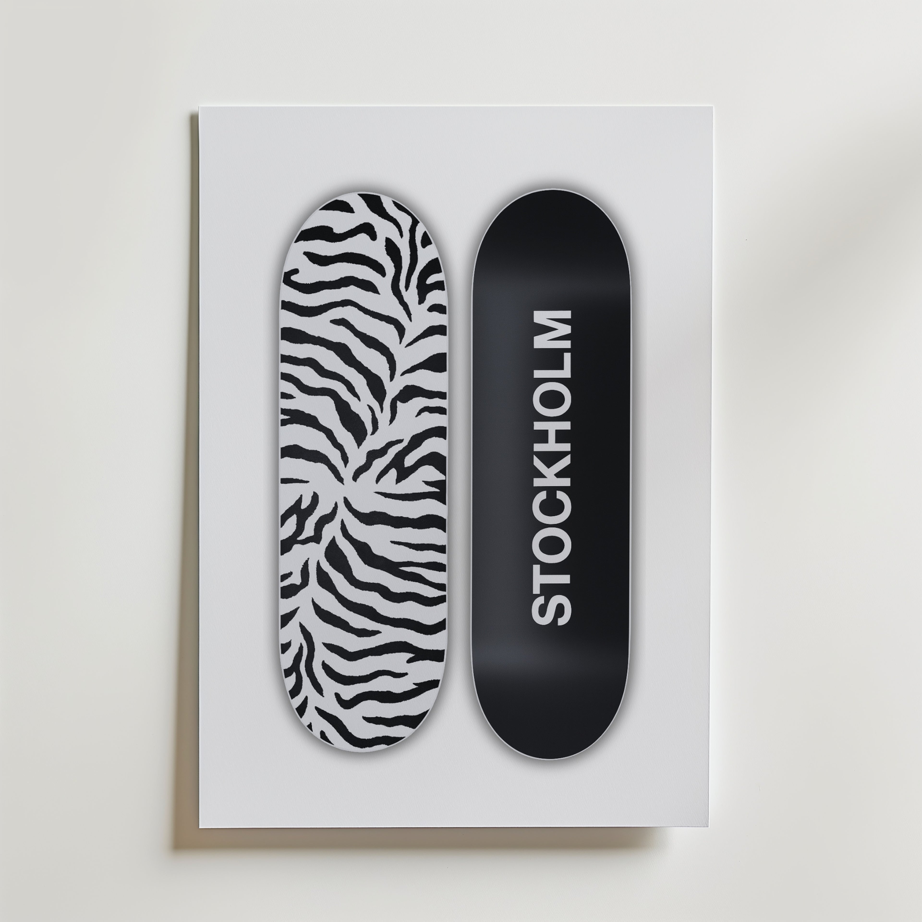 Stockholm Skate Poster – canvas utan passepartout