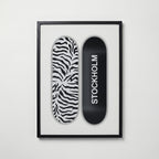 Stockholm Skate Poster – svart ram