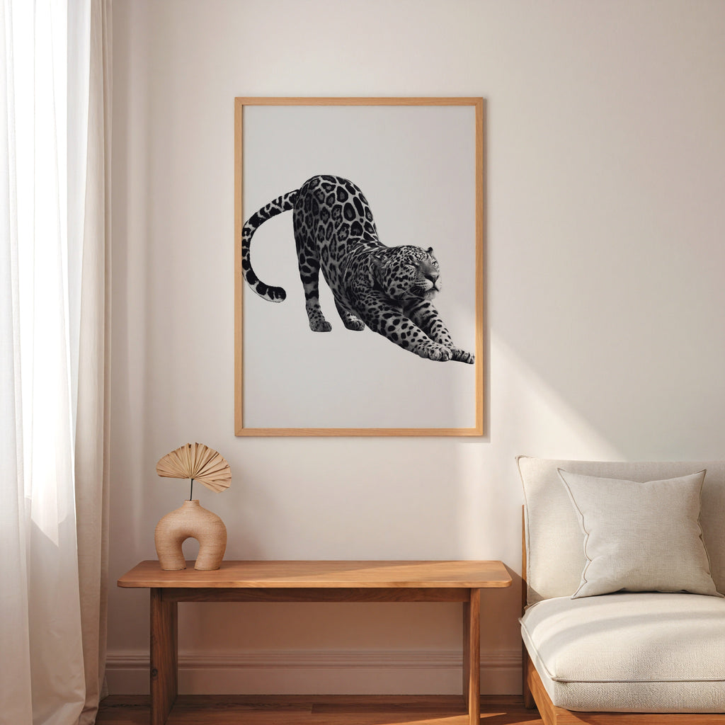 Stretching Leopard Poster – i rum 1