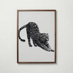 Stretching Leopard Poster – valnötsram
