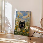 Summer Cat Poster i ram på vägg