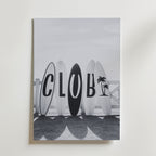 Surf Club Poster – canvas utan passepartout