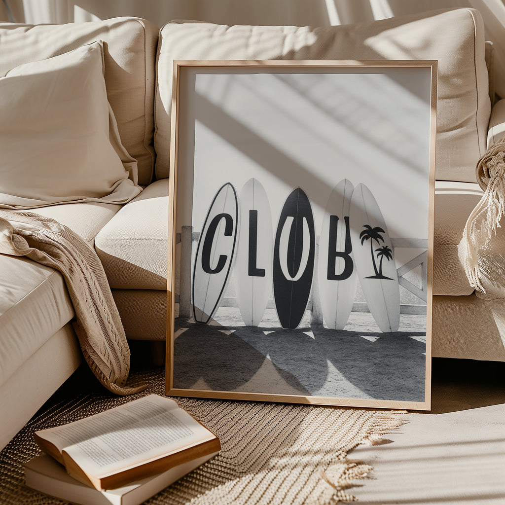Surf Club Poster – i rum 2