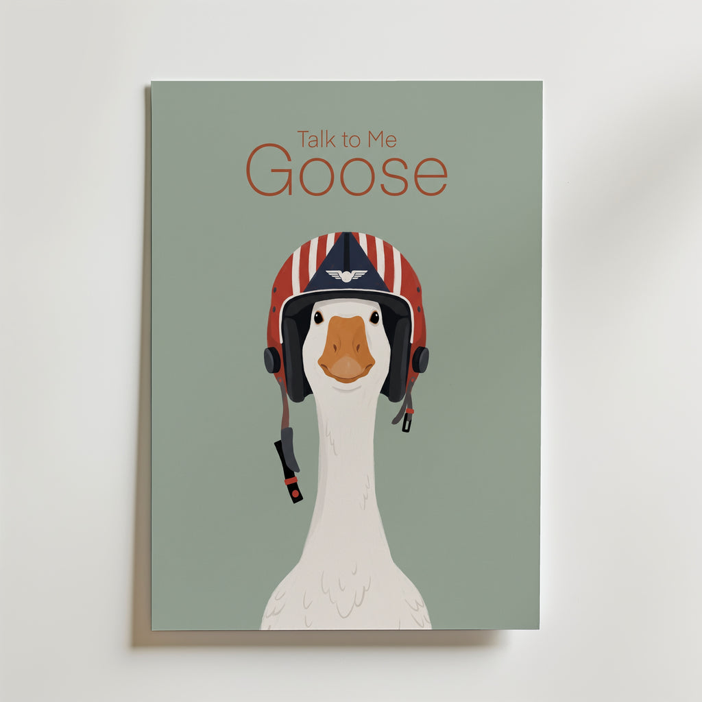Talk to Me Goose Poster – canvas utan passepartout
