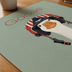 Talk to Me Goose Poster – närbild på papper