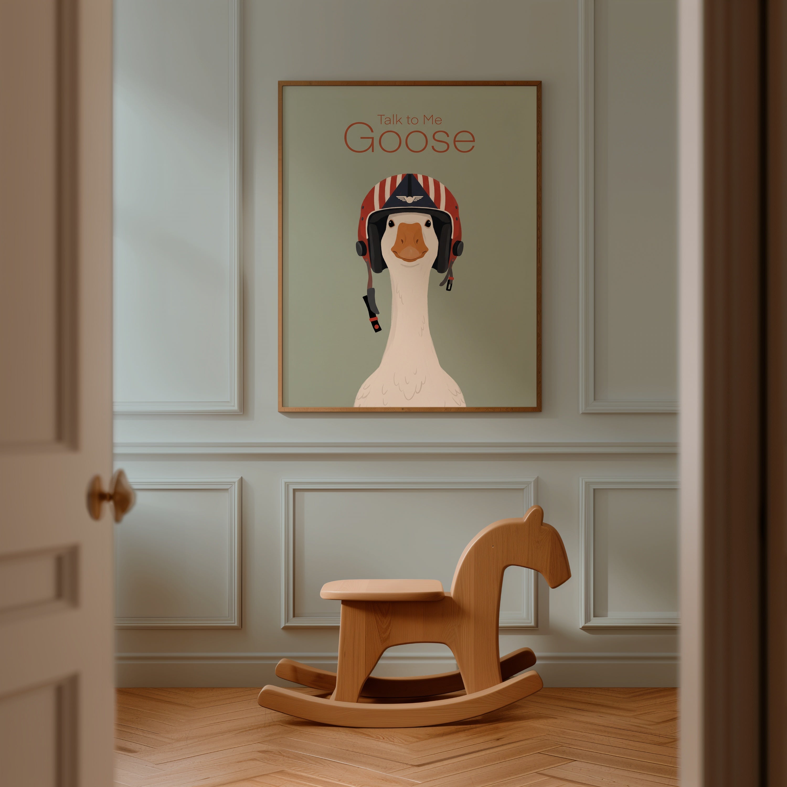 Talk to Me Goose Poster – i rum 5