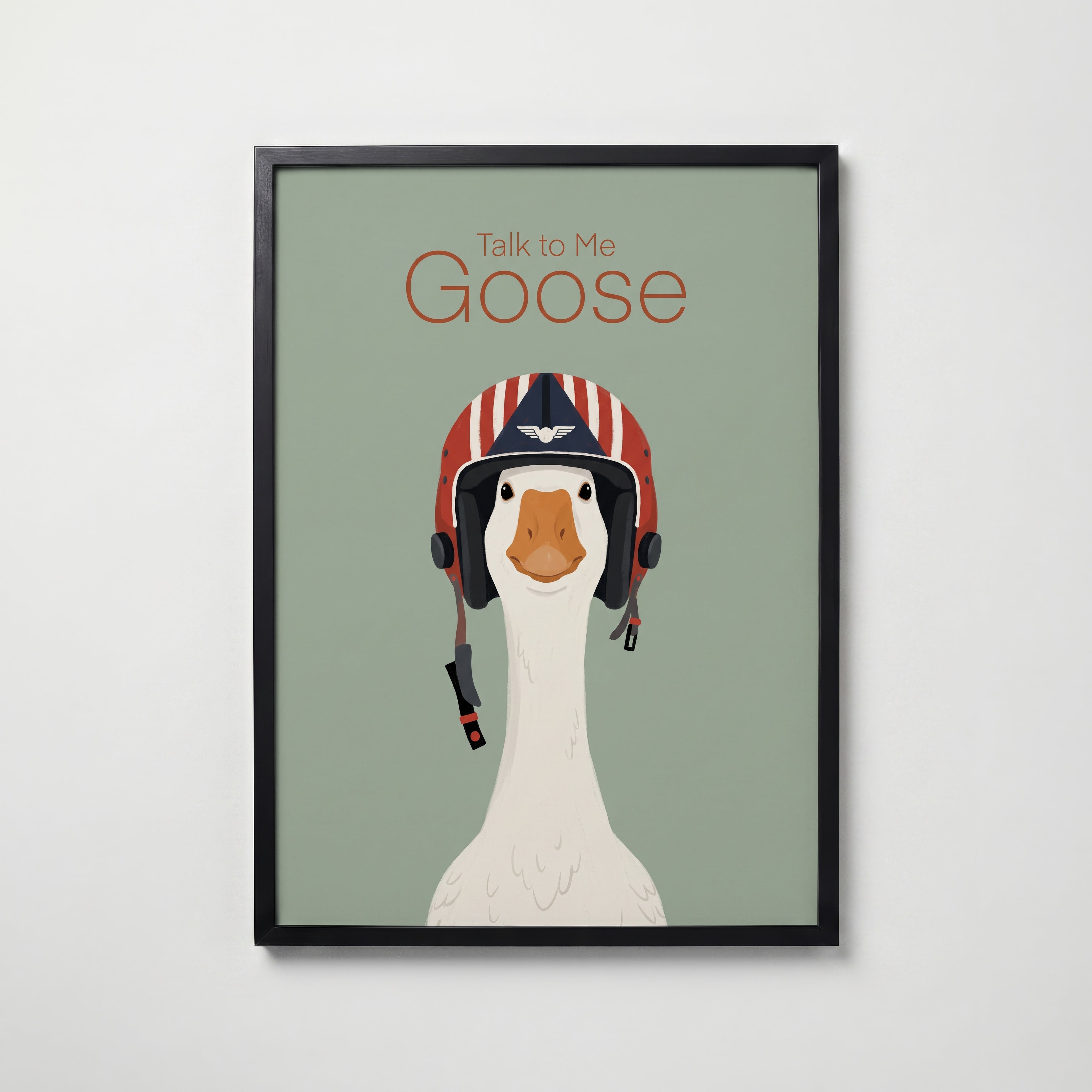 Talk to Me Goose Poster – svart ram