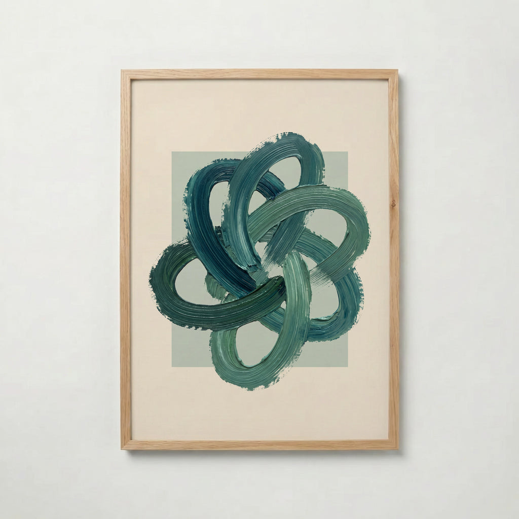 Teal Knot Poster – ekram