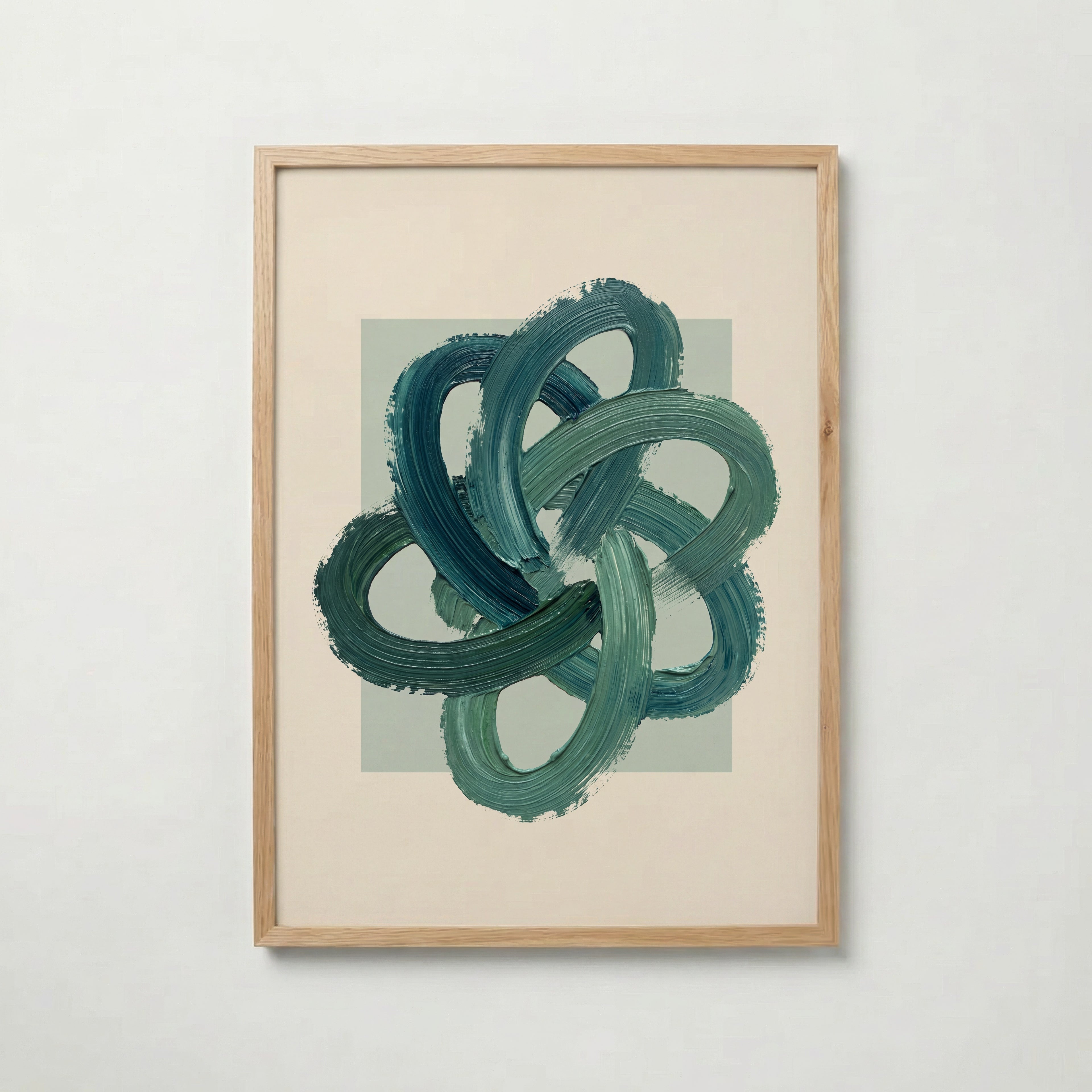 Teal Knot Poster – ekram