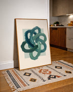 Teal Knot Poster – i rum 1