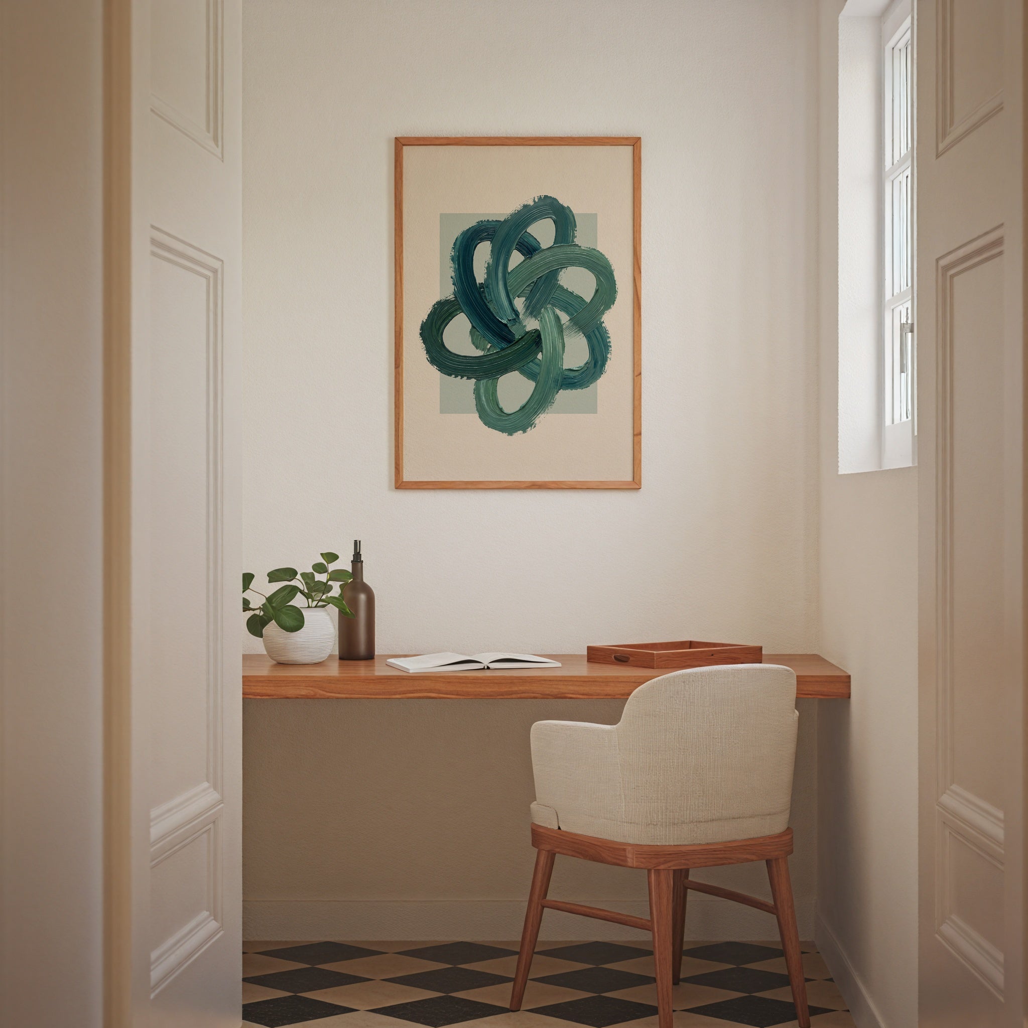 Teal Knot Poster – i rum 2