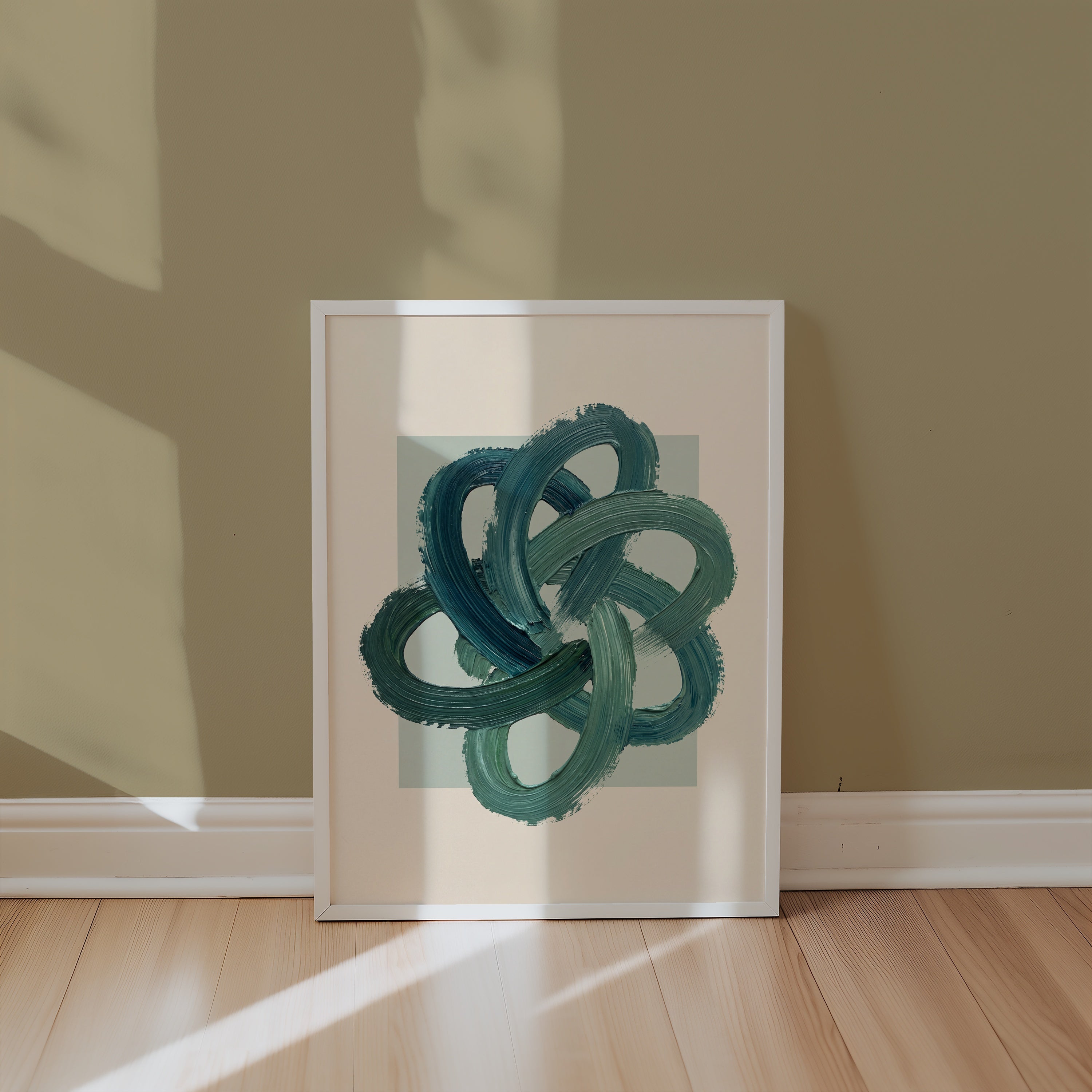 Teal Knot Poster – i rum 3