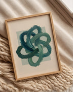 Teal Knot Poster – i rum 4