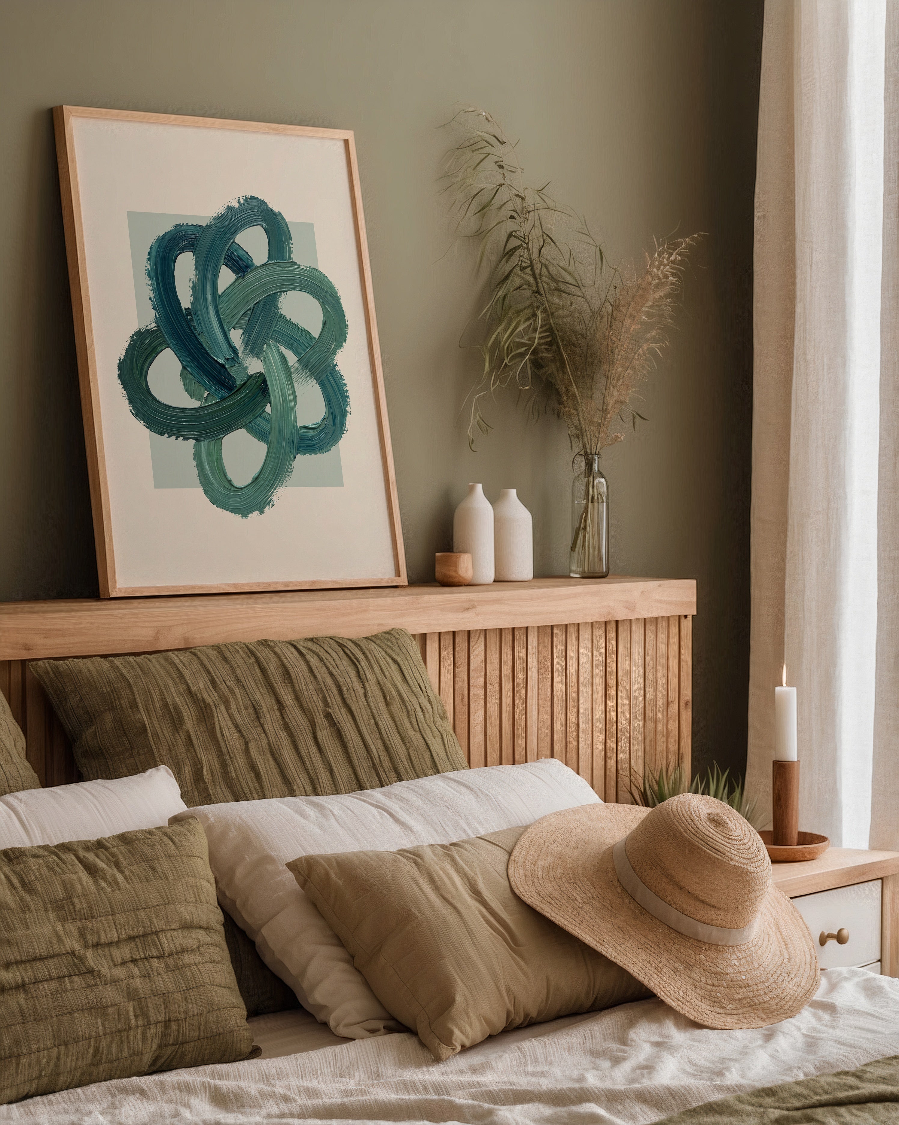 Teal Knot Poster – i rum 5