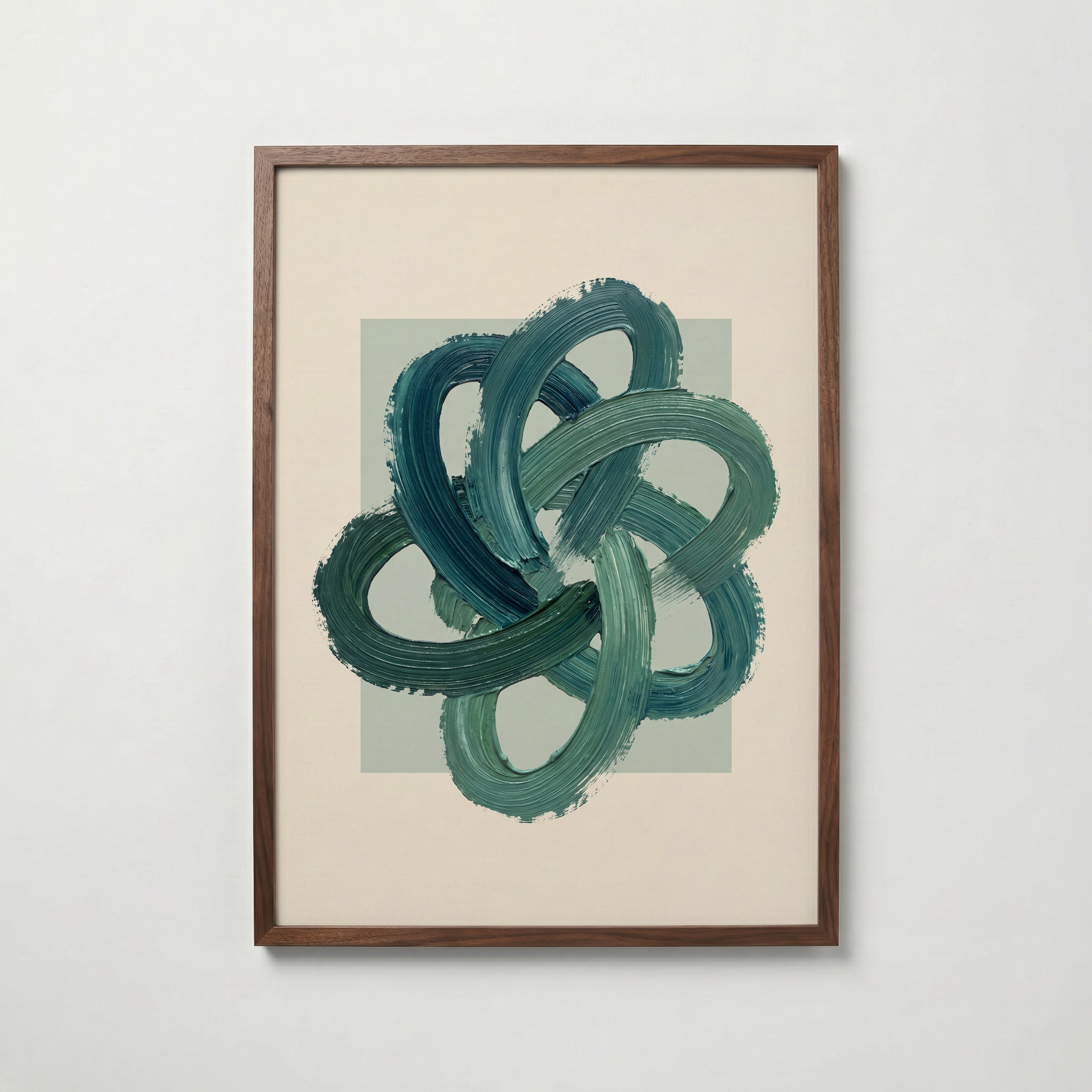 Teal Knot Poster – valnötsram