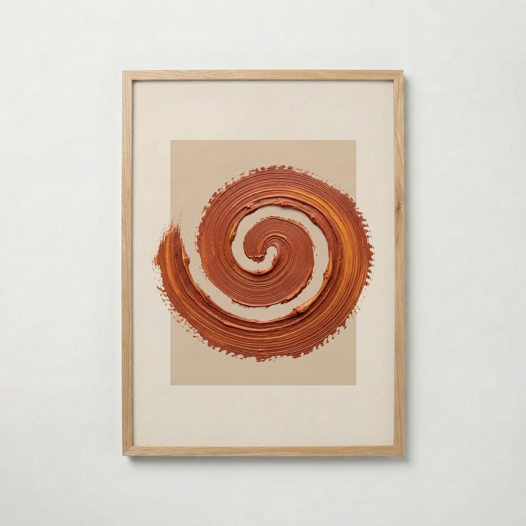 Terracotta Spiral Poster – ekram