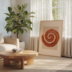 Terracotta Spiral Poster – i rum 3