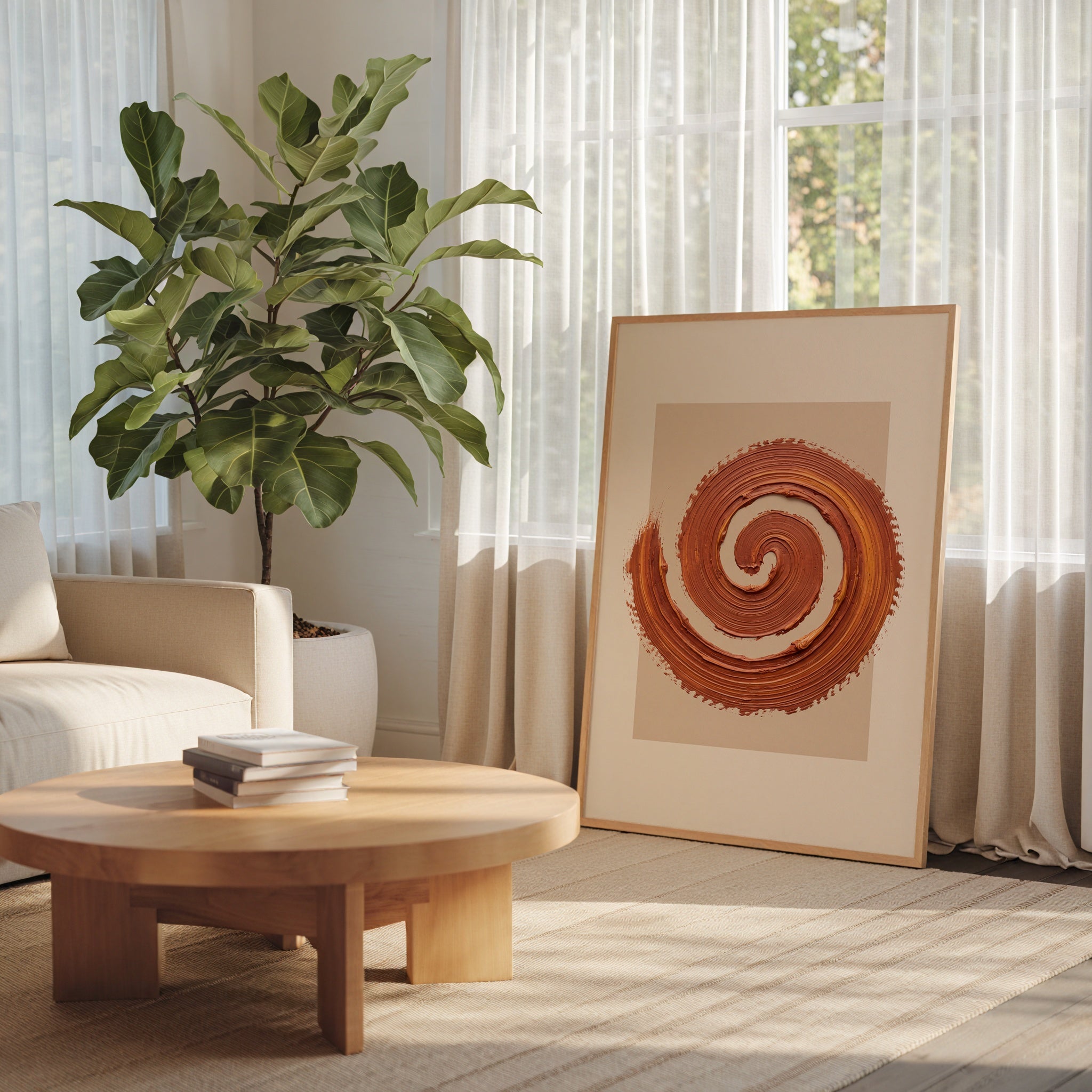 Terracotta Spiral Poster – i rum 3