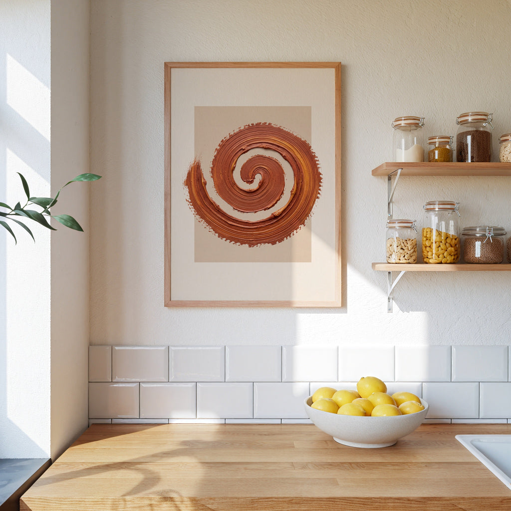 Terracotta Spiral Poster – i rum 4