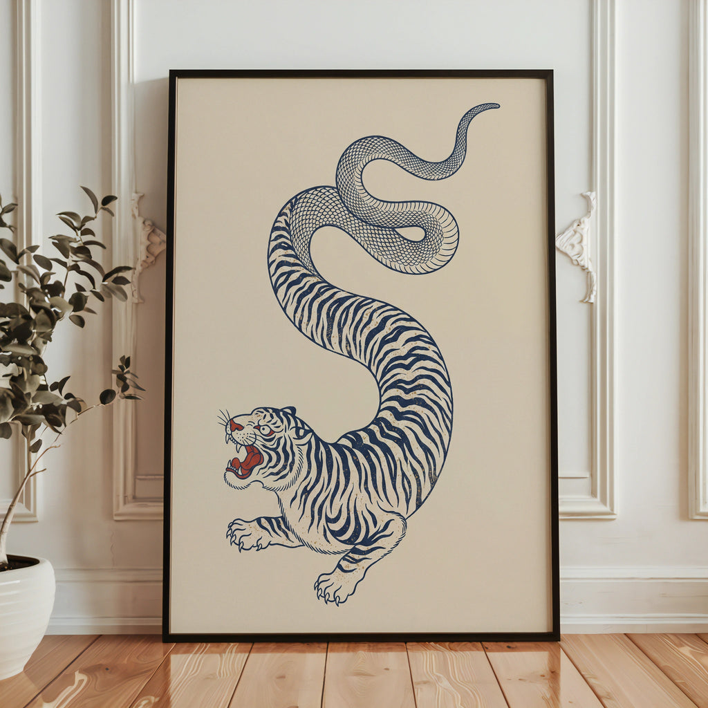 Tiger Serpent I Poster – i rum 1