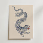 Tiger Serpent II Poster – canvas utan passepartout