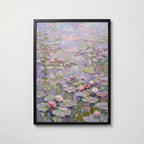 Waterlily Pond Poster – svart ram