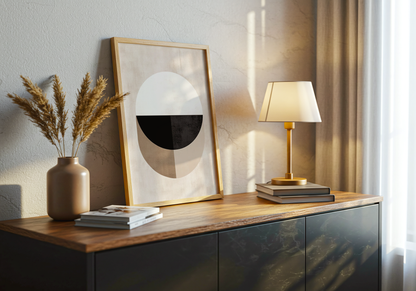 Abstract Round Shapes Poster