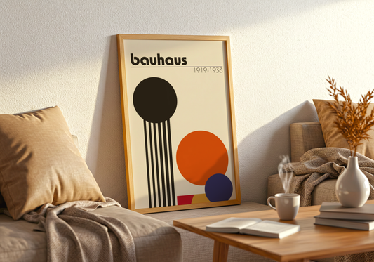 Bauhaus Geometrisk Kunstplakat